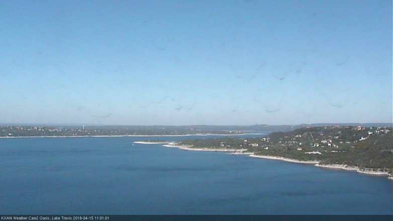 Lake Travis webcam, April 15, 2018 10:25 AM CT