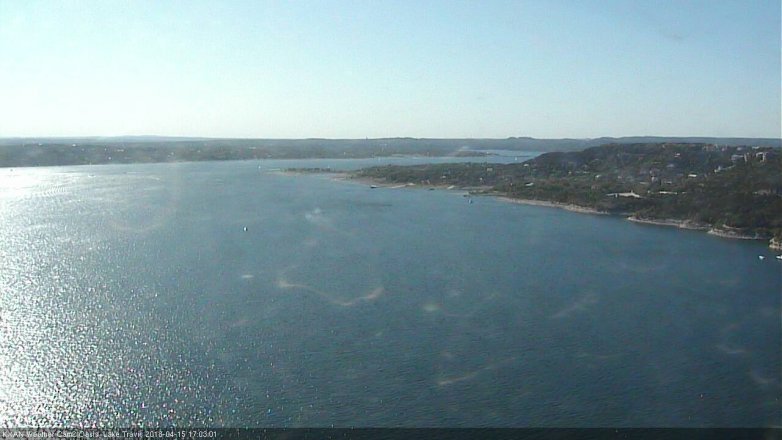 Lake Travis webcam, April 15, 2018 4:20 PM CT