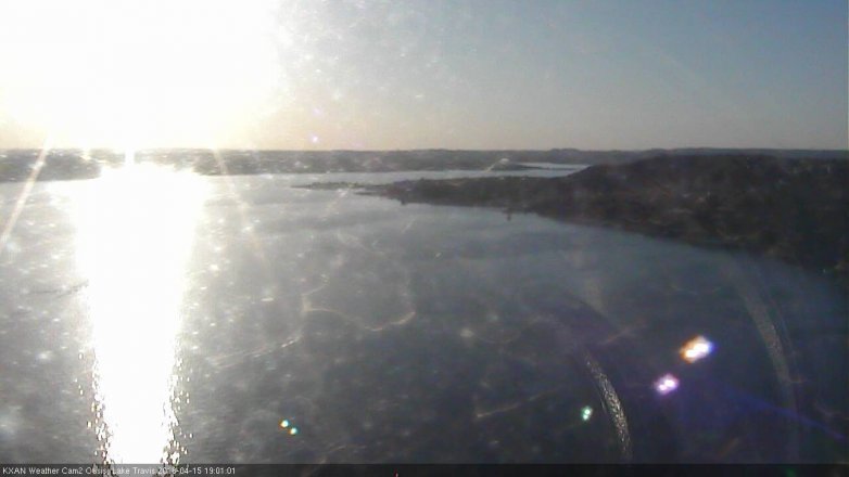 Lake Travis webcam, April 15, 2018 6:10 PM CT