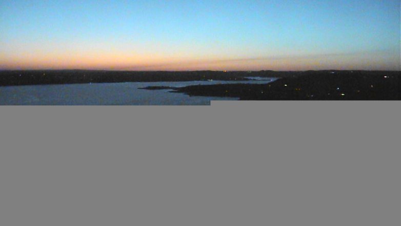 Lake Travis webcam, April 15, 2018 7:40 PM CT