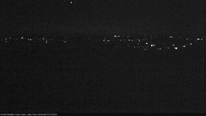 Lake Travis webcam, April 15, 2018 8:20 PM CT