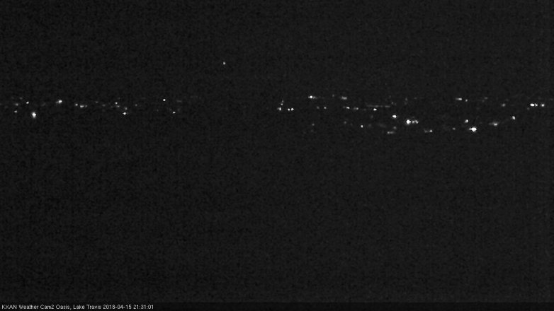 Lake Travis webcam, April 15, 2018 8:45 PM CT