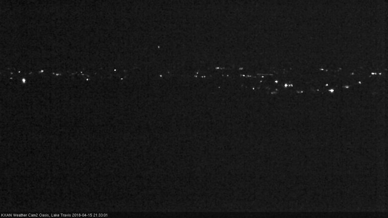 Lake Travis webcam, April 15, 2018 9:05 PM CT