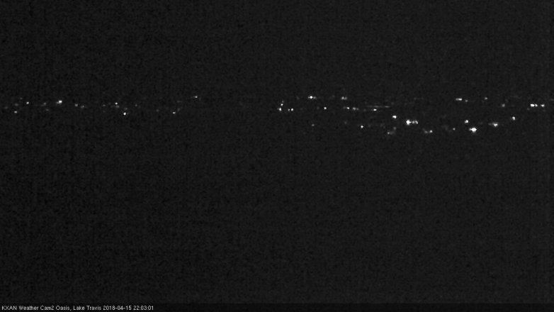 Lake Travis webcam, April 15, 2018 9:10 PM CT