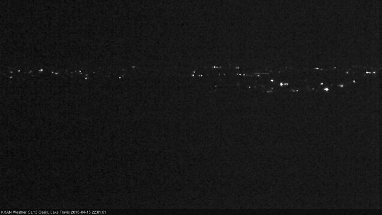 Lake Travis webcam, April 15, 2018 9:15 PM CT