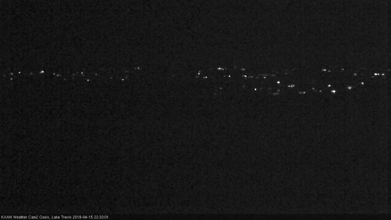 Lake Travis webcam, April 15, 2018 9:55 PM CT