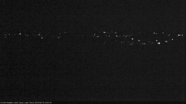 Lake Travis webcam, April 15, 2018 10:20 PM CT