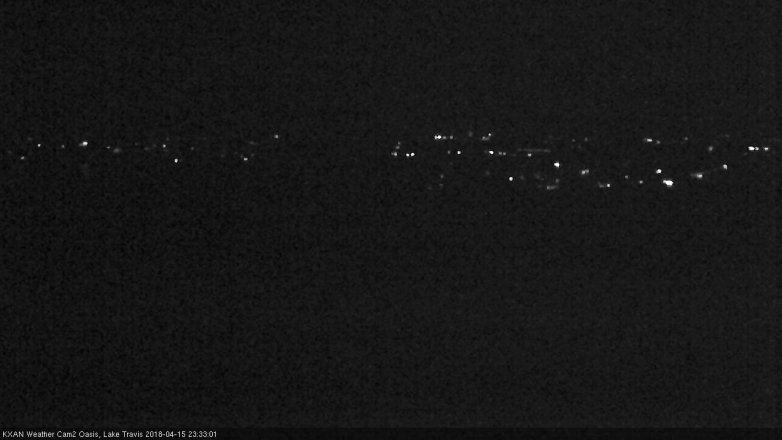 Lake Travis webcam, April 15, 2018 11:05 PM CT