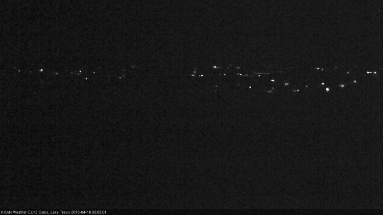 Lake Travis webcam, April 15, 2018 11:35 PM CT