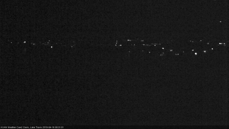 Lake Travis webcam, April 15, 2018 11:50 PM CT