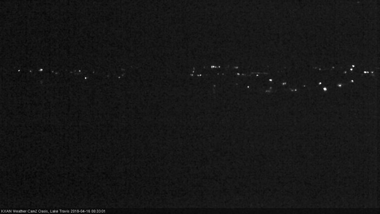Lake Travis webcam, April 15, 2018 11:55 PM CT