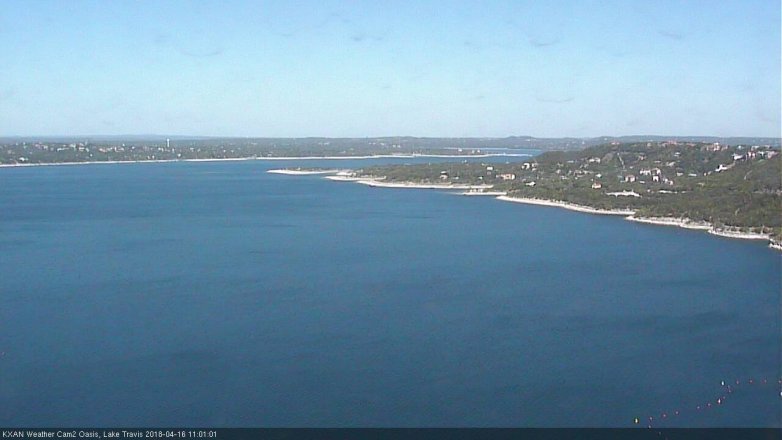 Lake Travis webcam, April 16, 2018 10:10 AM CT