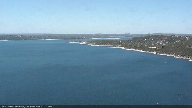 Lake Travis webcam, April 16, 2018 12:45 PM CT