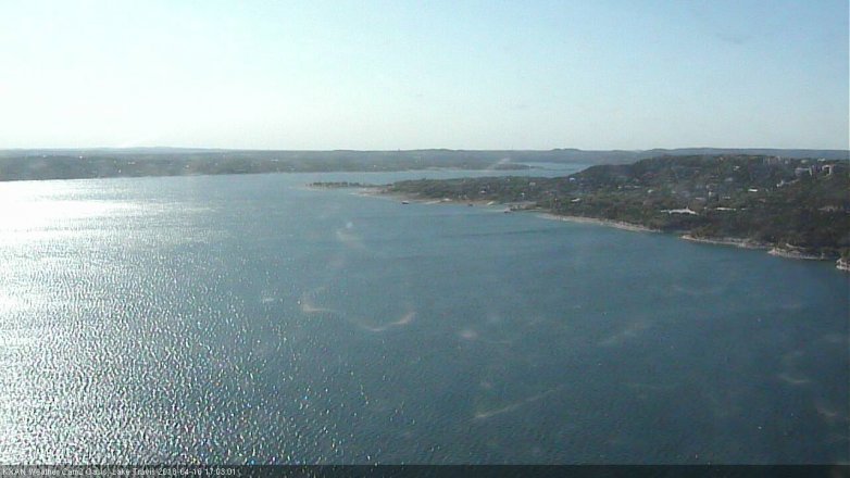 Lake Travis webcam, April 16, 2018 4:15 PM CT