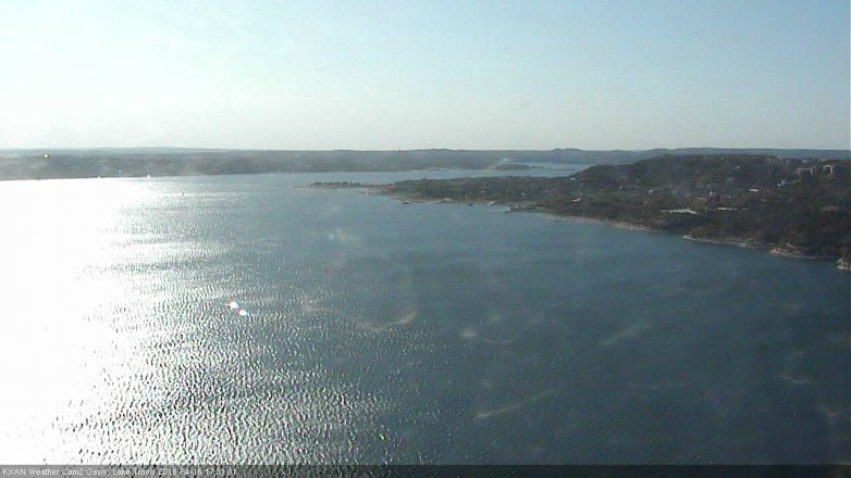 Lake Travis webcam, April 16, 2018 4:50 PM CT