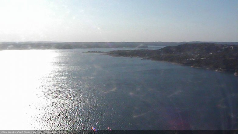 Lake Travis webcam, April 16, 2018 5:20 PM CT