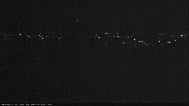 Lake Travis webcam, April 16, 2018 8:40 PM CT