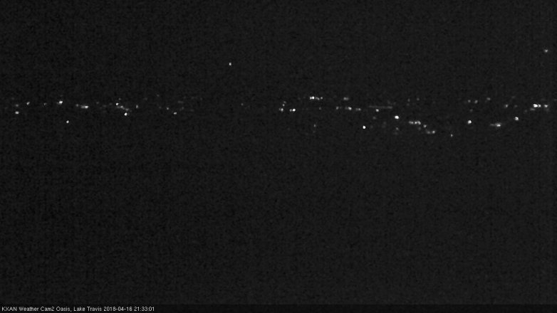 Lake Travis webcam, April 16, 2018 9:05 PM CT