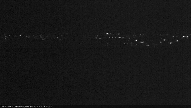 Lake Travis webcam, April 16, 2018 9:25 PM CT