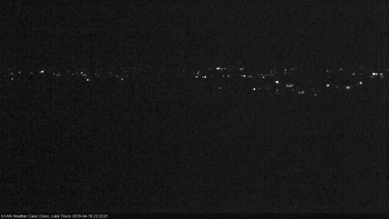 Lake Travis webcam, April 16, 2018 9:50 PM CT