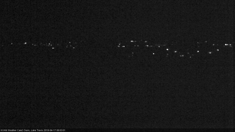 Lake Travis webcam, April 16, 2018 11:10 PM CT
