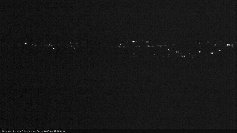 Lake Travis webcam, April 16, 2018 11:25 PM CT