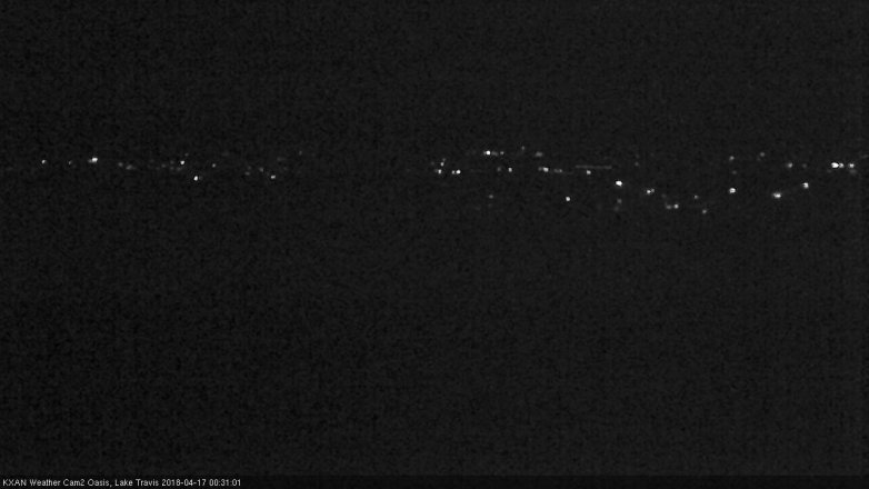 Lake Travis webcam, April 16, 2018 11:45 PM CT