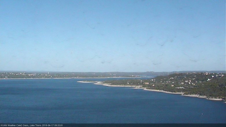 Lake Travis webcam, April 17, 2018 9:00 AM CT