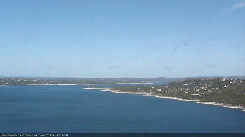 Lake Travis webcam, April 17, 2018 10:10 AM CT