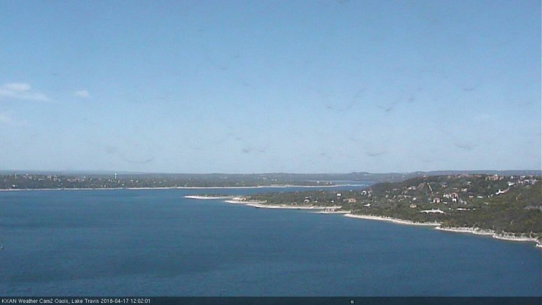 Lake Travis webcam, April 17, 2018 11:10 AM CT
