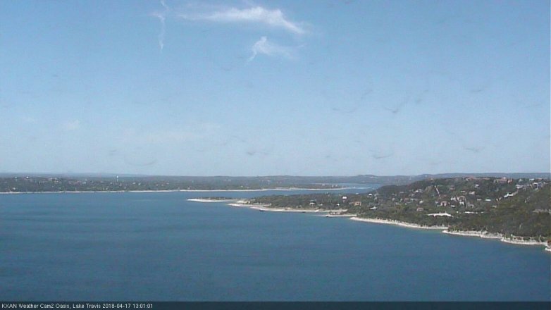 Lake Travis webcam, April 17, 2018 12:20 PM CT