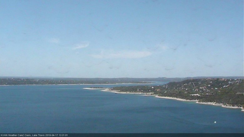Lake Travis webcam, April 17, 2018 12:35 PM CT