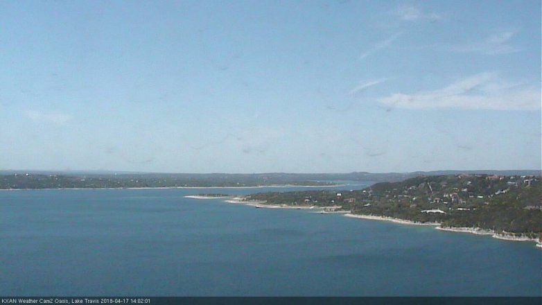 Lake Travis webcam, April 17, 2018 1:20 PM CT