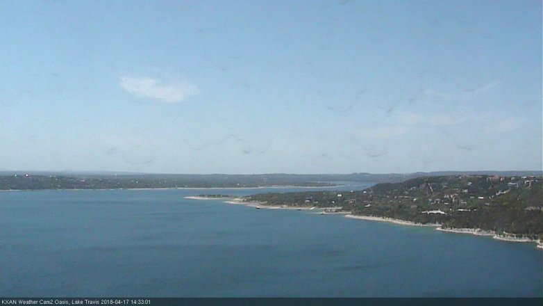 Lake Travis webcam, April 17, 2018 2:05 PM CT