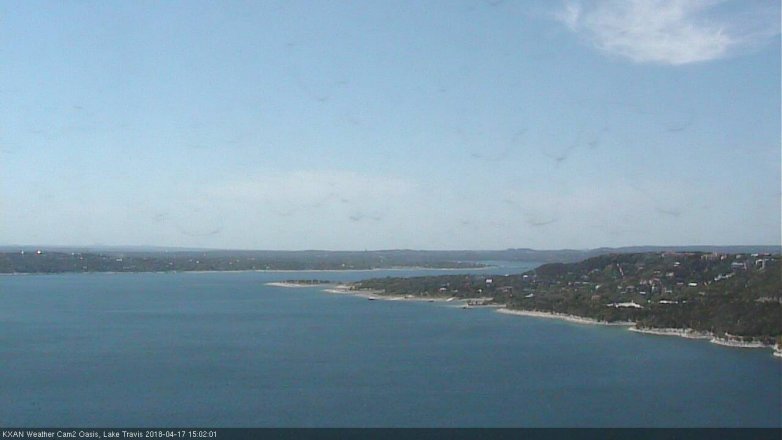 Lake Travis webcam, April 17, 2018 2:15 PM CT