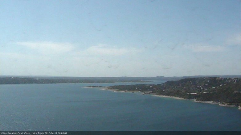 Lake Travis webcam, April 17, 2018 3:15 PM CT