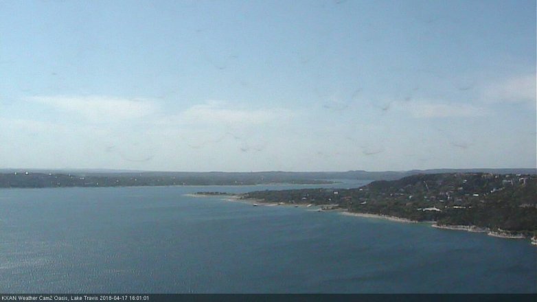 Lake Travis webcam, April 17, 2018 3:25 PM CT