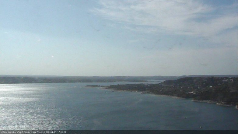 Lake Travis webcam, April 17, 2018 4:05 PM CT