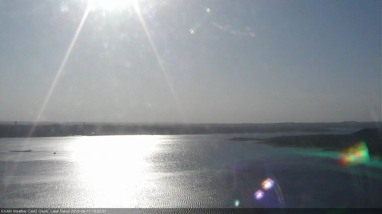 Lake Travis webcam, April 17, 2018 5:30 PM CT