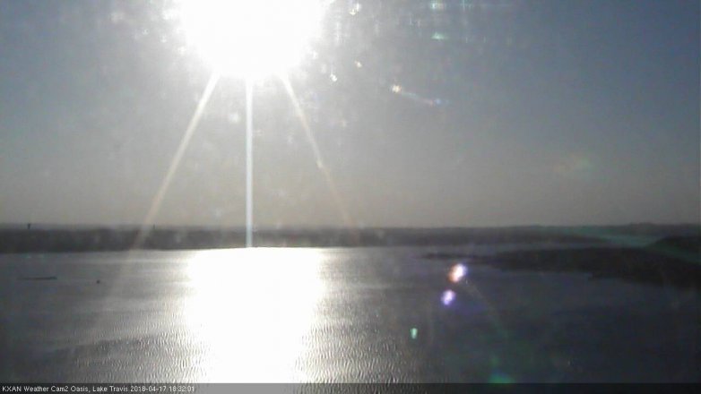 Lake Travis webcam, April 17, 2018 5:40 PM CT