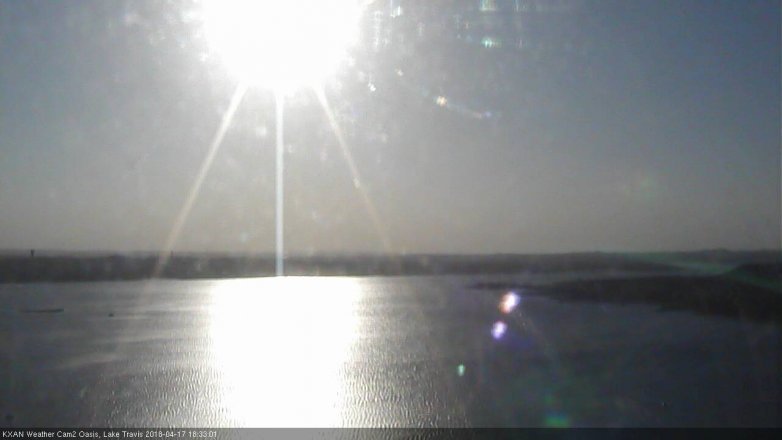 Lake Travis webcam, April 17, 2018 6:00 PM CT