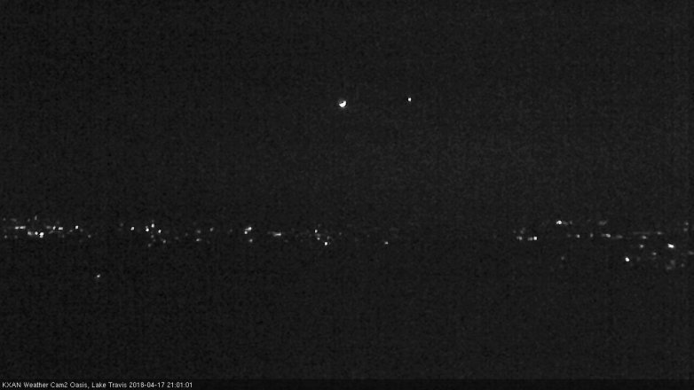 Lake Travis webcam, April 17, 2018 8:10 PM CT