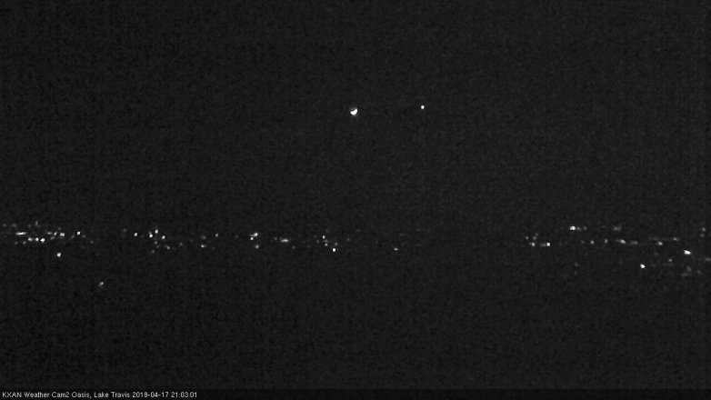 Lake Travis webcam, April 17, 2018 8:15 PM CT