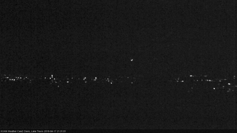Lake Travis webcam, April 17, 2018 8:55 PM CT