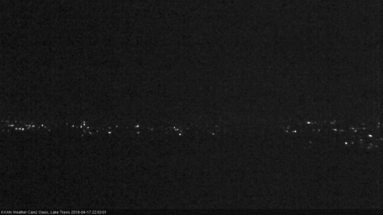 Lake Travis webcam, April 17, 2018 9:25 PM CT
