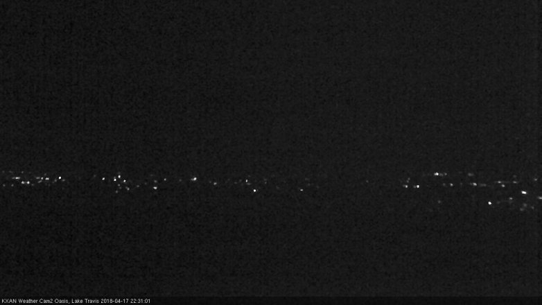 Lake Travis webcam, April 17, 2018 9:40 PM CT