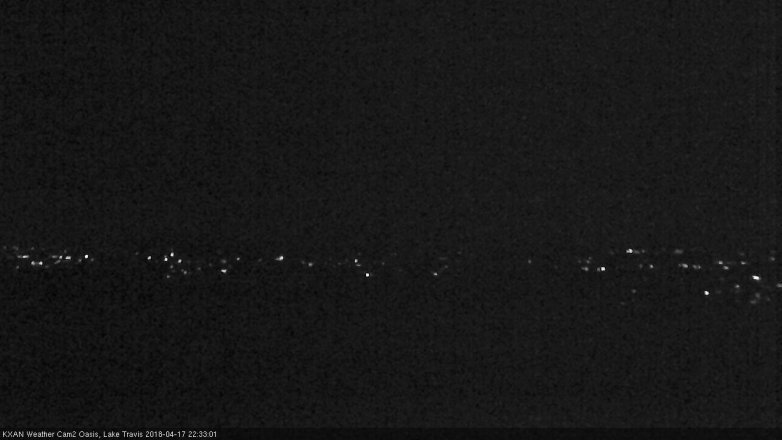 Lake Travis webcam, April 17, 2018 9:45 PM CT