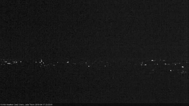 Lake Travis webcam, April 17, 2018 11:05 PM CT