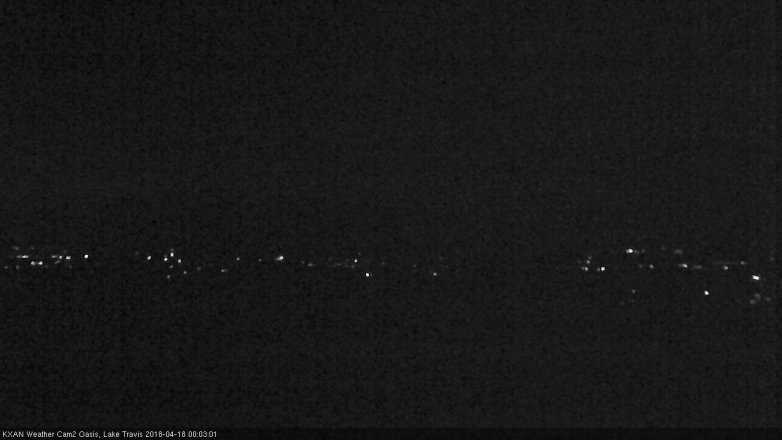 Lake Travis webcam, April 17, 2018 11:15 PM CT