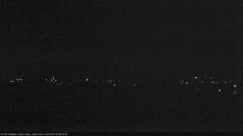 Lake Travis webcam, April 17, 2018 11:45 PM CT